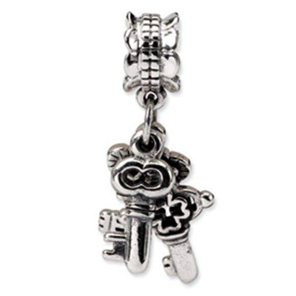 Reflection Beads Jewelry - Sterling Silver Reflections 3 Keys Dangle Bead / Charm